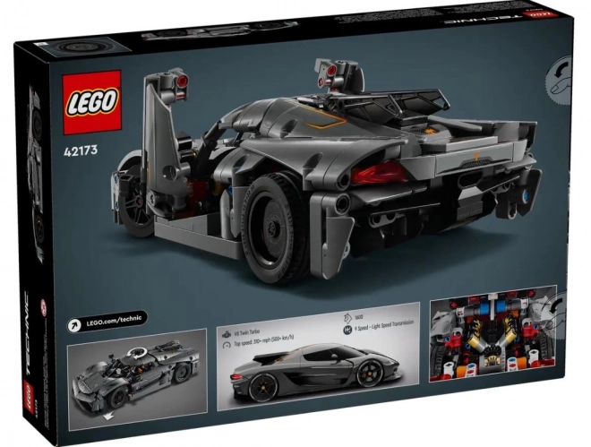 LEGO Technic 42173 Hypercar Gris Koenigsegg Jesko Absolut