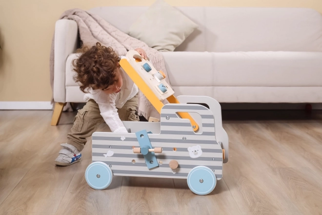Établi mobile en bois