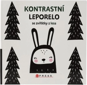 Leporello contrasté avec animaux de la forêt
