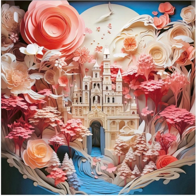 Puzzle carrés Paper‑Like : Château blanc 1000 pièces HEYE