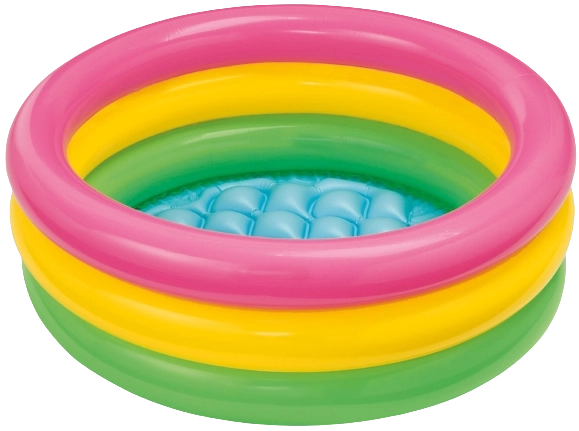 Piscine gonflable colorée