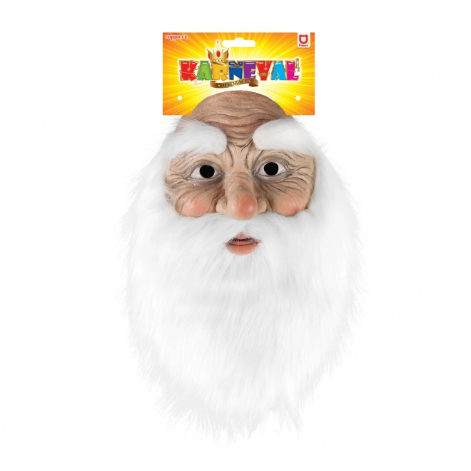 masque adulte Saint-Nicolas avec barbe blanche