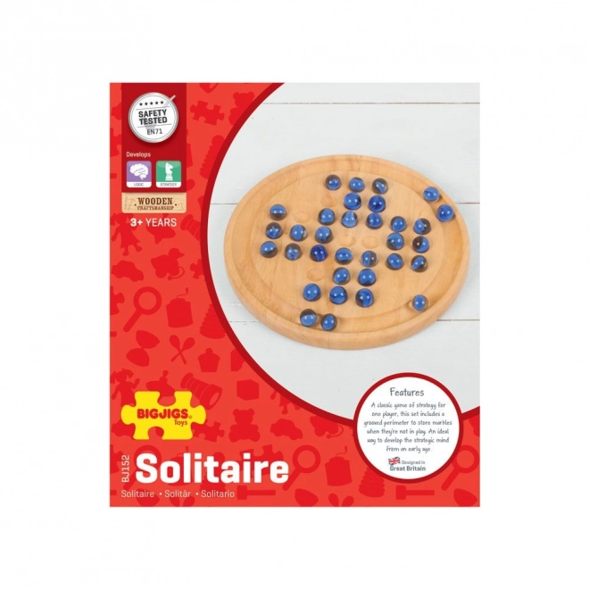 Bigjigs Toys Solitair en bois