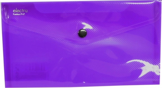 Pochette à bouton-pression DL violette