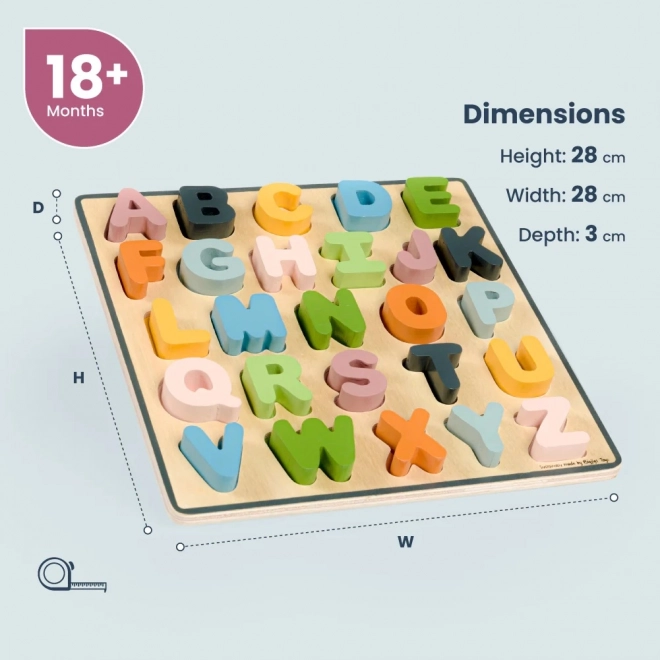 Bigjigs Toys Puzzle en bois grandes lettres - ABC