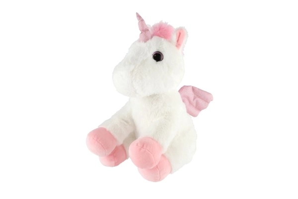 Rêveur licorne avec ailes peluche 38cm à piles avec lumière et son en sachet