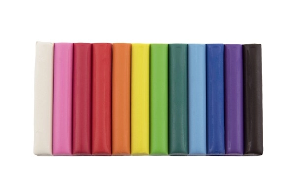Pâte à modeler Nara 165g, 12 couleurs