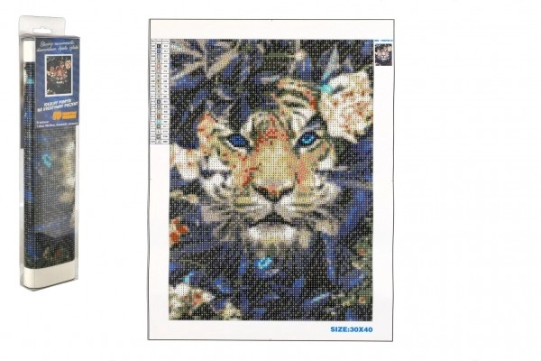 Peinture au diamant Tigre Caché 30x40 cm