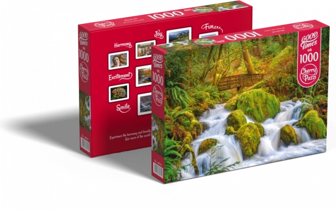 Puzzle Cascade forestière 1000 pièces