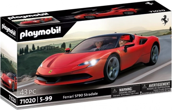 Voiture de sport PLAYMOBIL FERRARI SF90 Stradale avec figurines