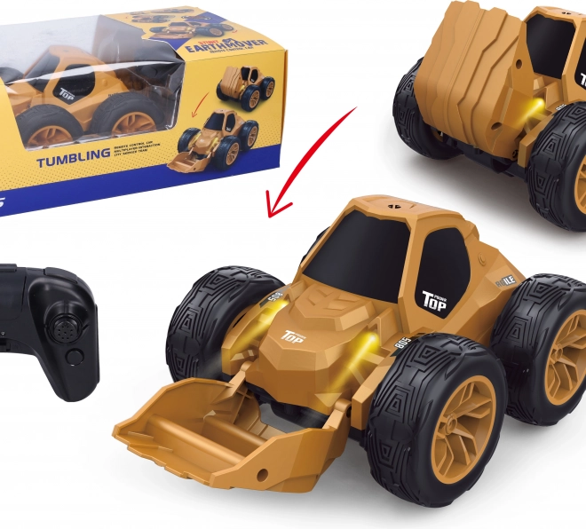 RC bulldozer avec basculement à télécommande 20 cm