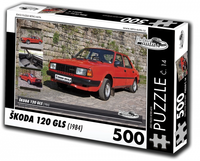 Puzzle Retro voitures Škoda 120 GLS (1984) 500 pièces