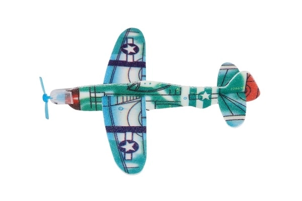 Avion à lancer en mousse 18 cm mix