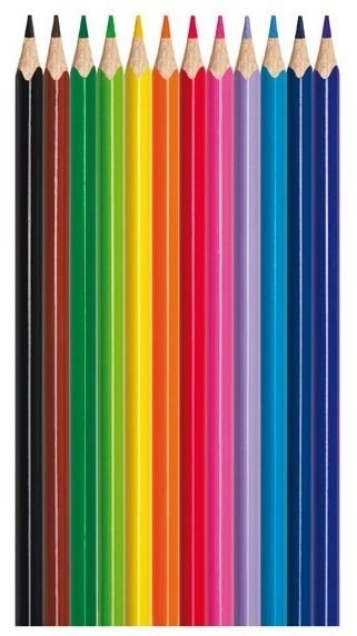 MAPED Crayons de couleur triangulaires Color'Peps 12pcs
