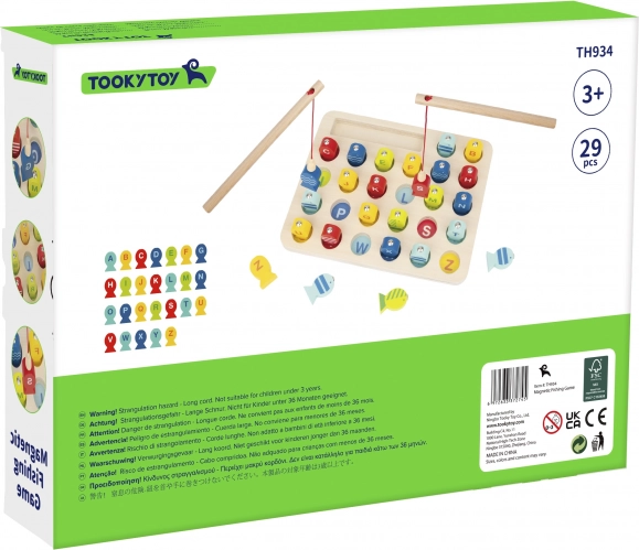 Jeu de pêche en bois Apprentissage des lettres Tooky Toy