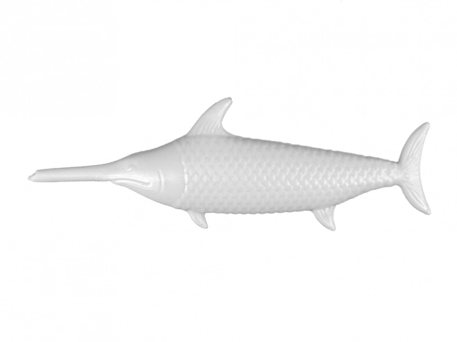 Requin noir télécommandé infrarouge se déplaçant dans l'eau avec sa queue