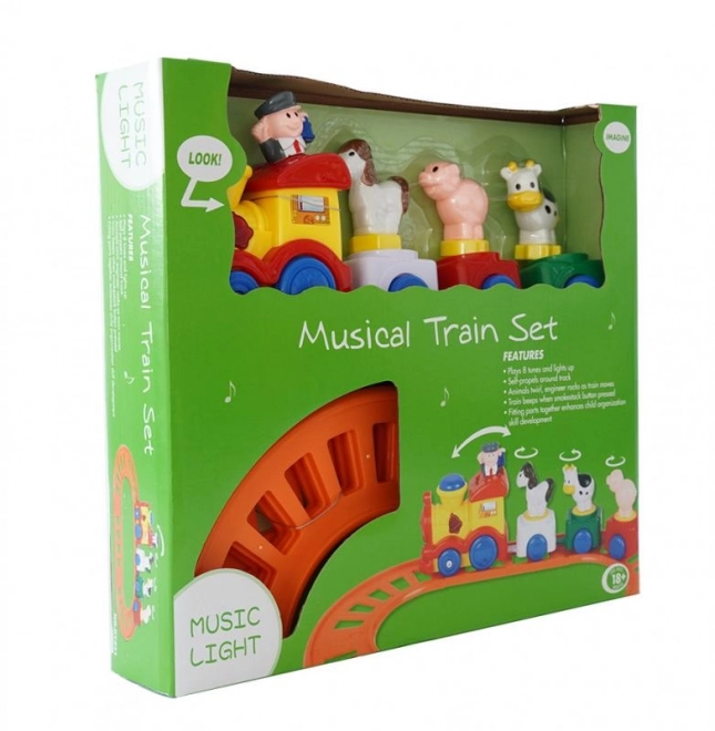 Petit train pour enfants avec mélodie et figurines mobiles