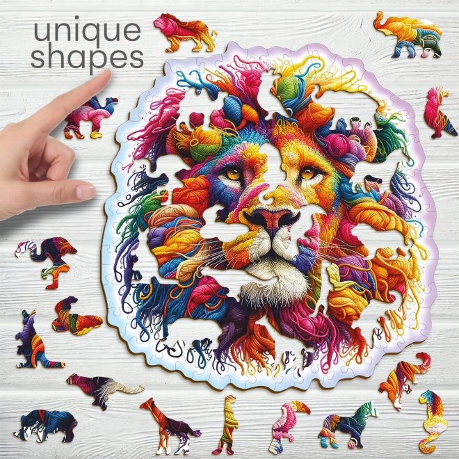 Puzzle en bois WOODEN CITY Lion délicat 150 pièces