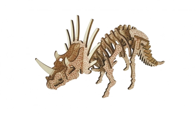 Puzzle 3D en bois Triceratops