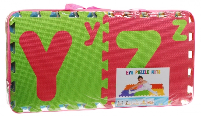 Puzzle en mousse Lettres pour enfants 3+ Mousse EVA + Grandes et petites lettres Alphabet + Tapis de sol