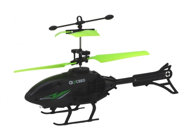 Bande de l'hélicoptère piloté à la main noir et vert