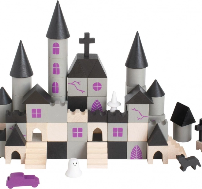 Jeu de construction en bois Château hanté
