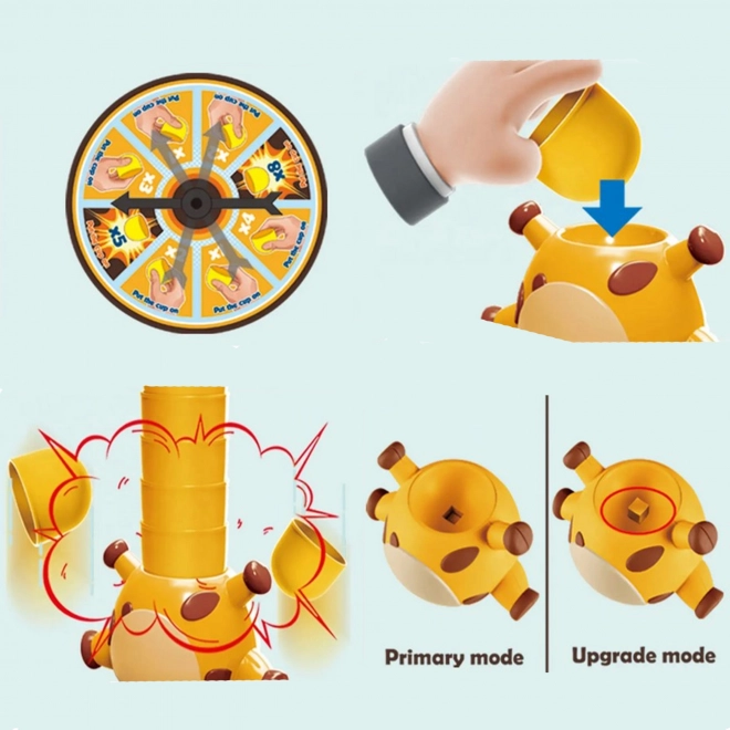 Jeu d'empilage Girafe de WOOPIE