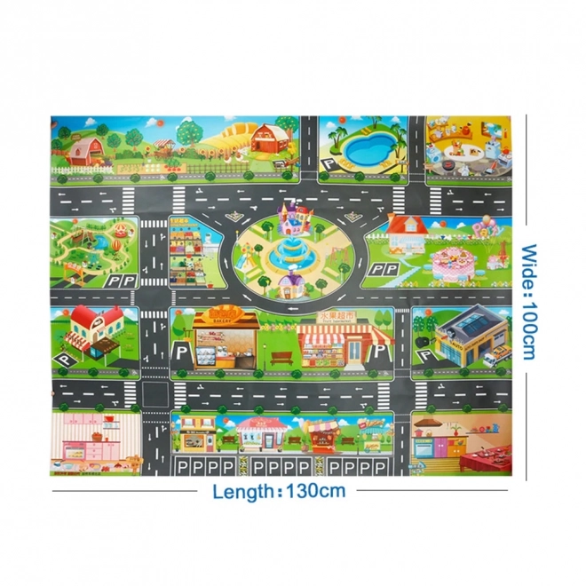 Tapis de jeu thermique pour enfants 130x100 cm - rue