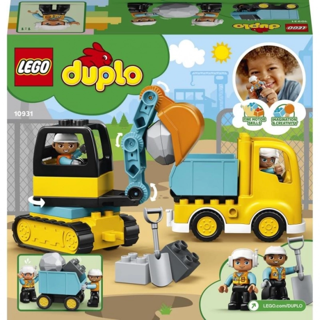 Camion et pelleteuse à chenilles DUPLO