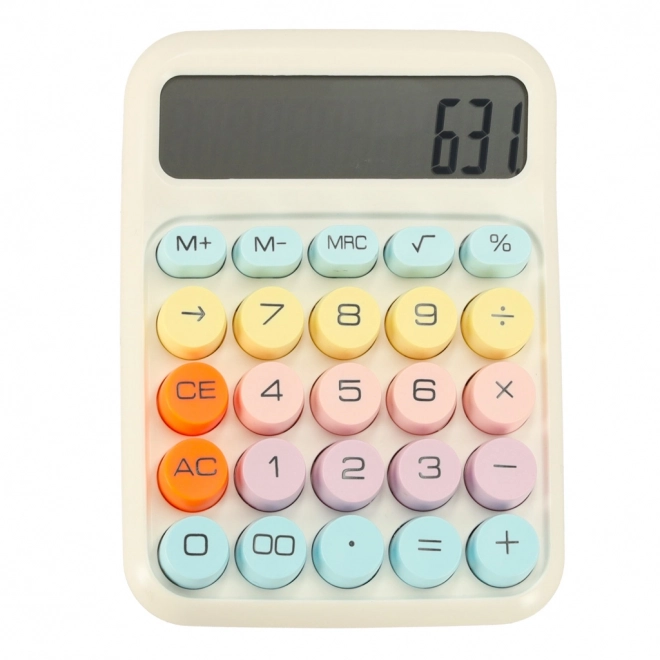 Boutons ronds calculatrice de bureau