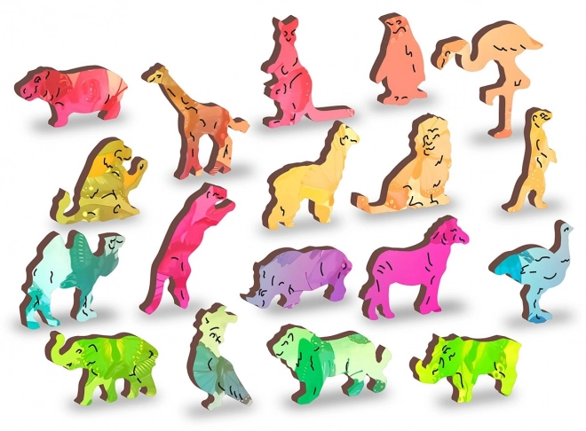 Puzzle en bois Rêve de papillon 2en1