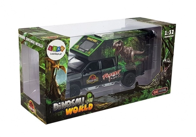 Camping-car noir avec dinosaures 1:32