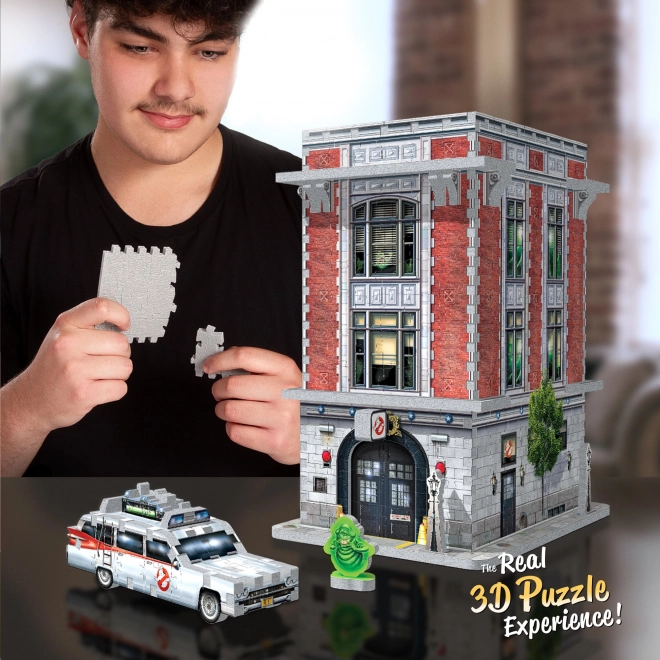 Puzzle 3D WREBBIT Ghostbusters : Caserne des pompiers des chasseurs de fantômes 500 pièces