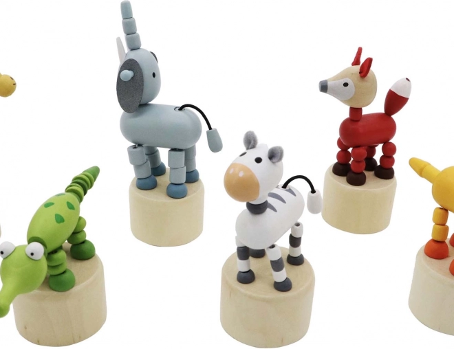 Animaux en bois compressibles Safari