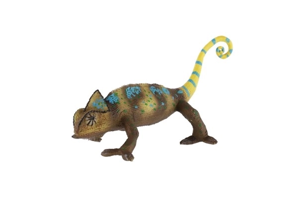 Caméléon yéménite en plastique zooté 18cm dans un sachet