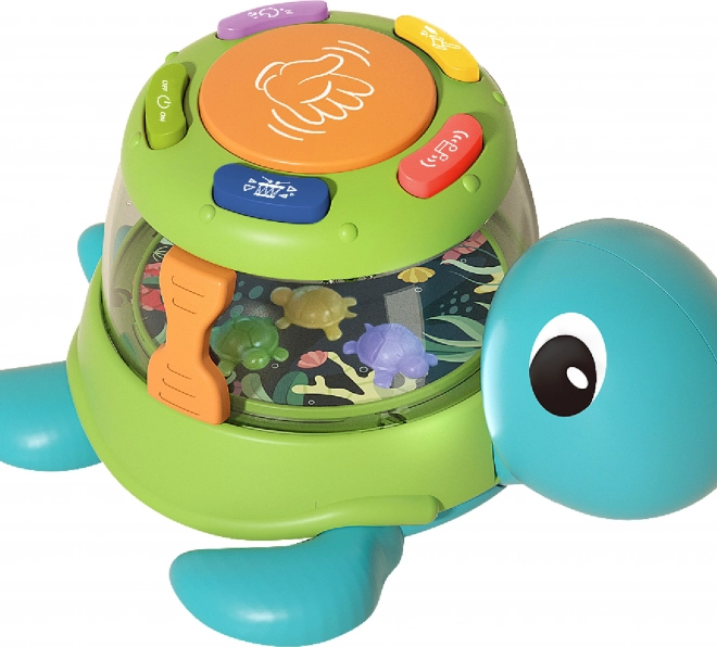 Tortue tambour avec effets 15 cm