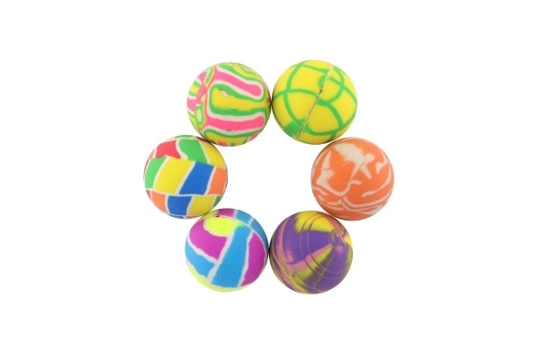Balle rebondissante colorée 3,2 cm - 1 pièce