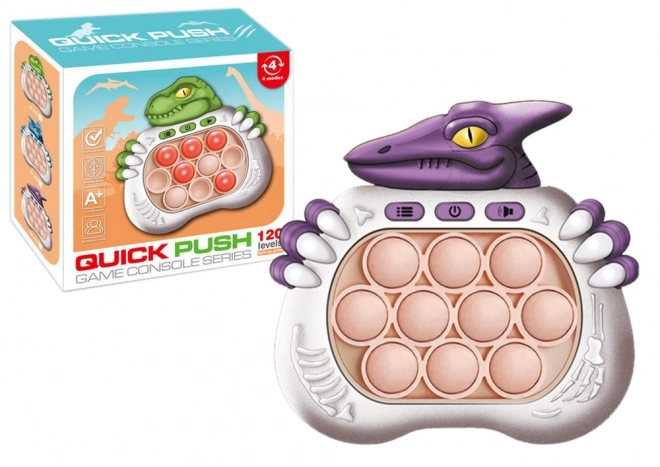 Jeu sensoriel Dinosaurus Pop It Lumières à piles Sons Violet