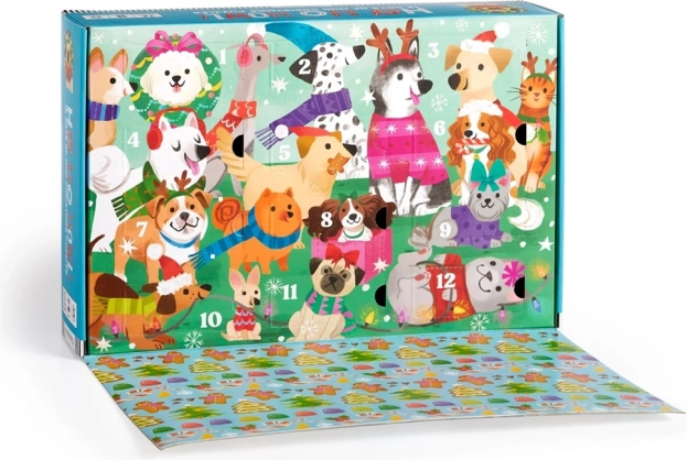 Puzzle de compte à rebours avant Noël Ensemble de 12 pcs