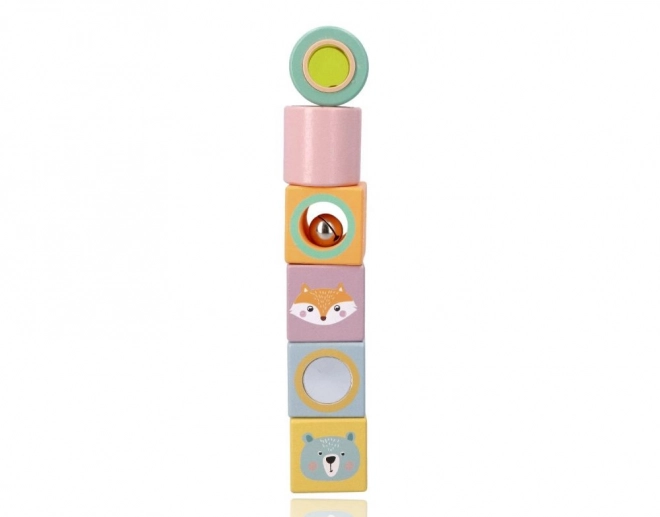 Cubes sensoriels en bois pour petits explorateurs