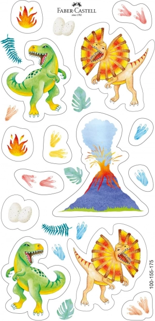 Faber-Castell crayons dinosaures triangulaires, set