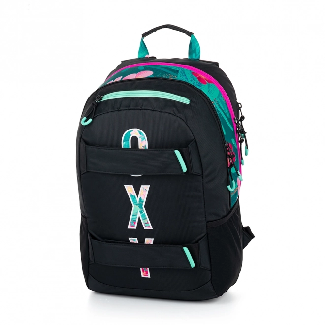 Sac à dos étudiant + trousse OXY Sport Tropic