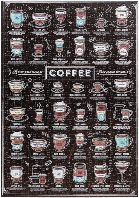 Puzzle pour amateurs de café 500 pièces