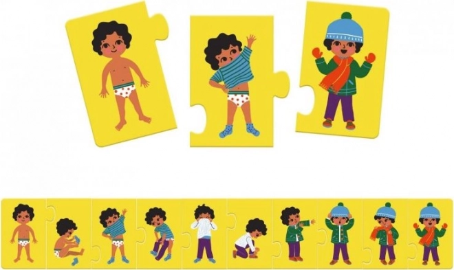 Puzzle d'habillage pour enfants 10 pièces Djeco