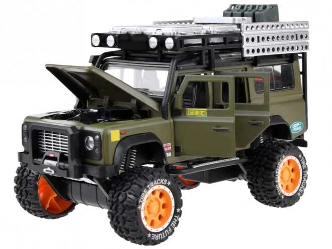 Voiture tout terrain en métal avec son et lumières LED
