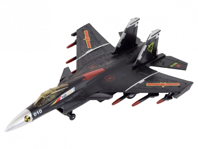 Modèle d'avion à propulsion par friction Gris Noir ou Jaune