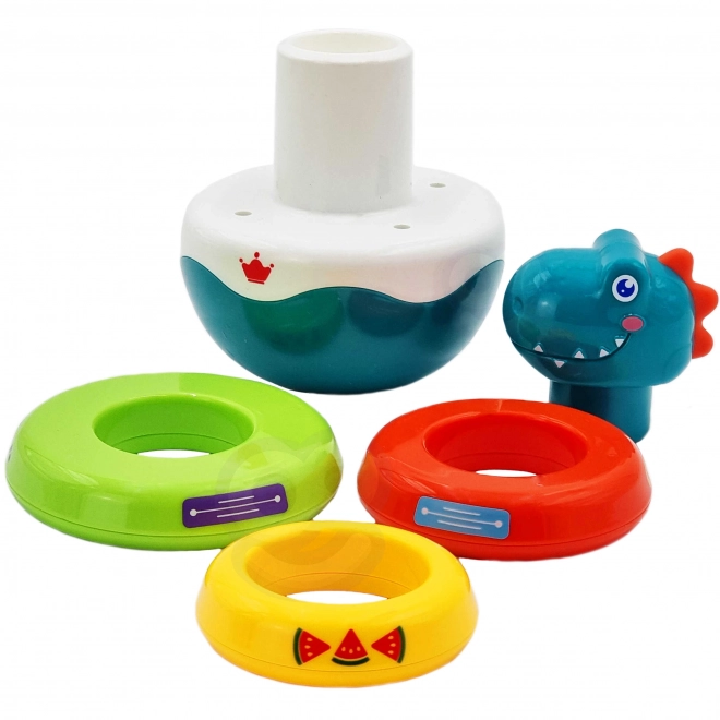 Woopie Jouet sensoriel pour bébés Dino empilage