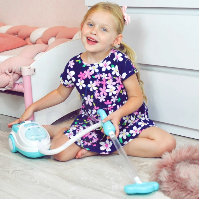 Aspirateur pour enfants avec sons et lumière Kruzzel bleu