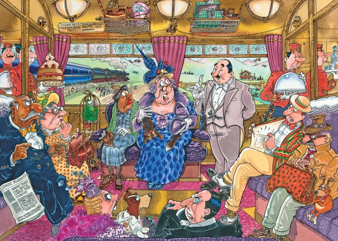 Jumbo Puzzle Wasgij Mystère 9: Le grand braquage de train 1000 pièces