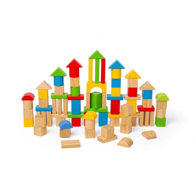 Bigjigs Toys blocs en bois et boîte d'insertion dans un tambour